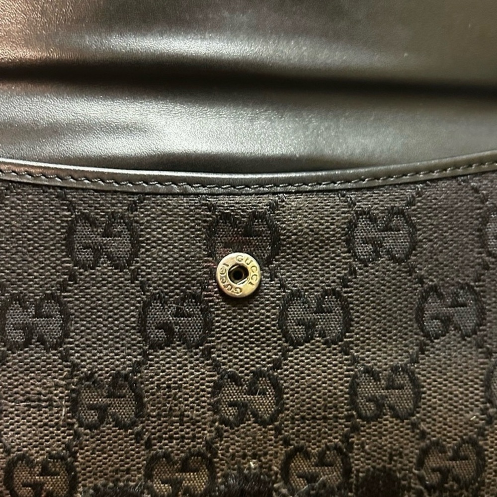 Gucci Black Patterned Accessory With Silver Detail - image 5